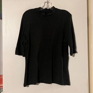 Staples gray mock turtleneck   Hidden back zipper
